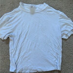 Elegant White Short Sleeve Women's Top